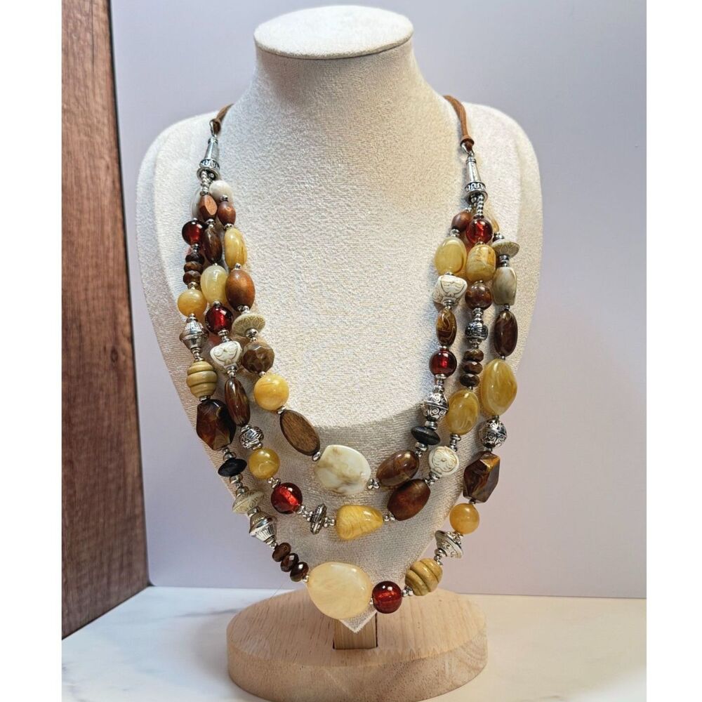 Retired Premier Designs "Sundance" Multistrand Necklace